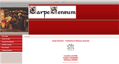 Desktop Screenshot of carpesensum.fr