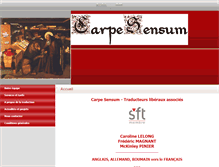 Tablet Screenshot of carpesensum.fr